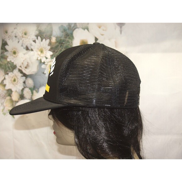 RETIRED Don't Ask Me to do a Thing VINTAGE Snapback Hat Cap Black Mesh Trucker - Picture 3 of 6